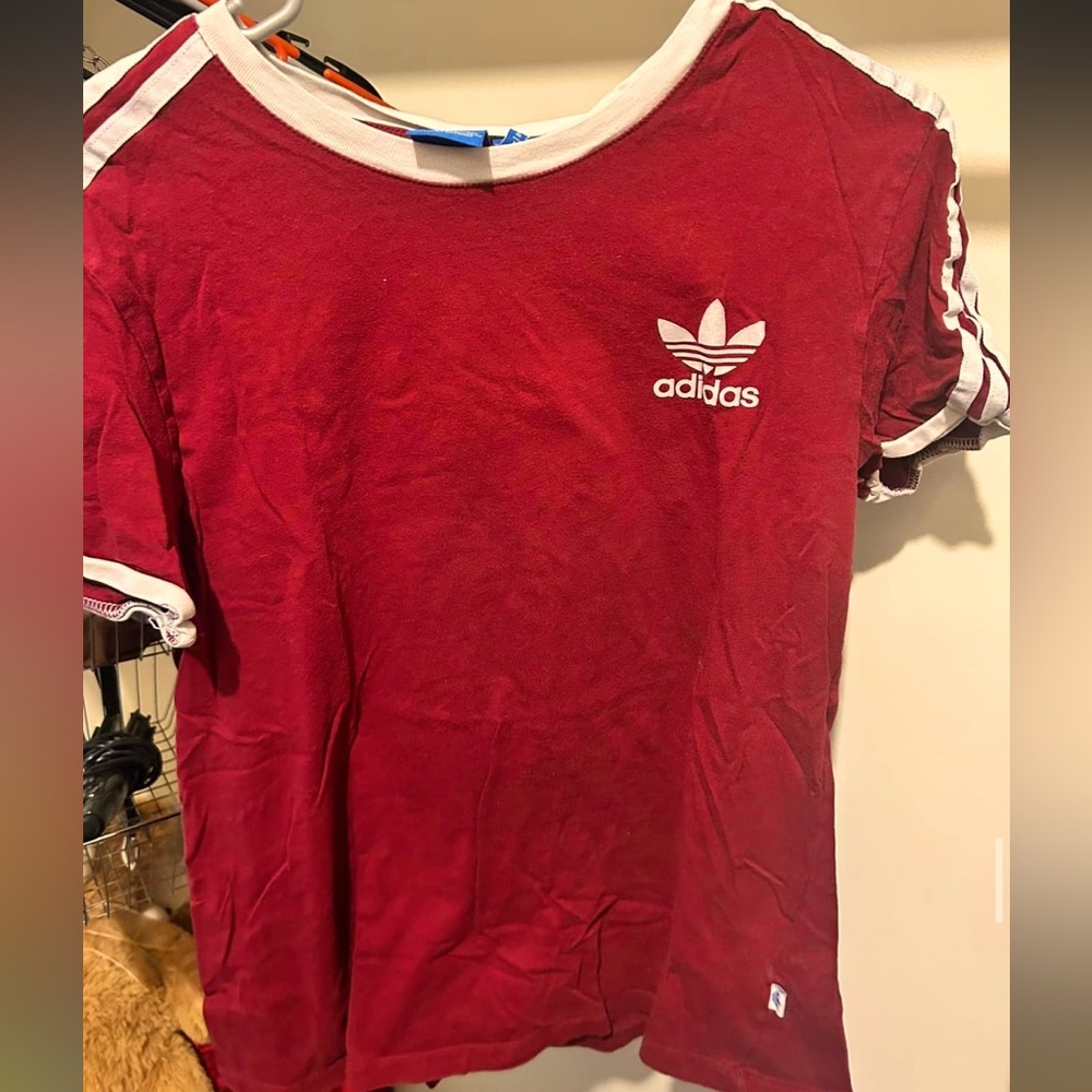 Adidas Maroon shirt